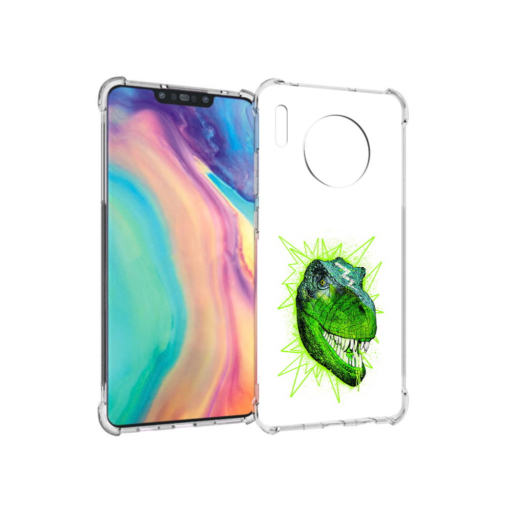 

Чехол MyPads Tocco для Huawei Mate 30 зеленый динозавр, Прозрачный, Tocco
