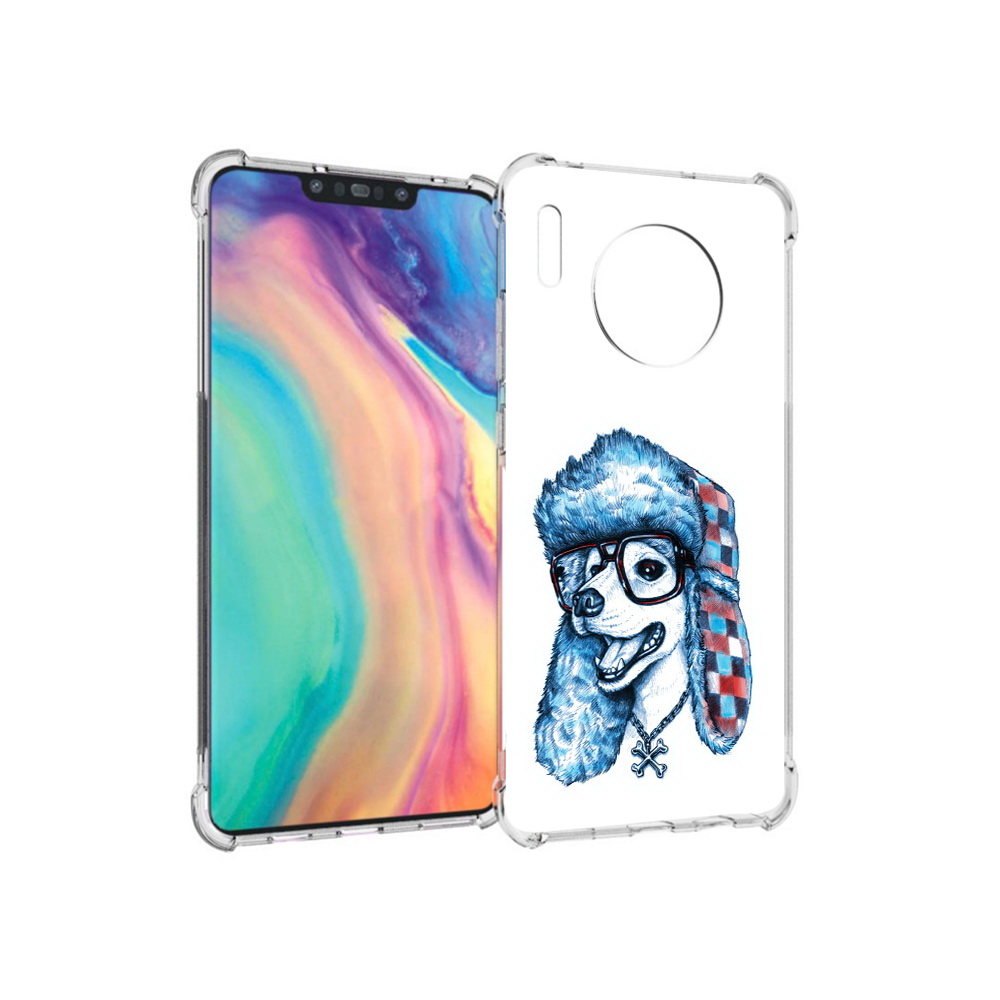 

Чехол MyPads Tocco для Huawei Mate 30 зимний пес, Прозрачный, Tocco