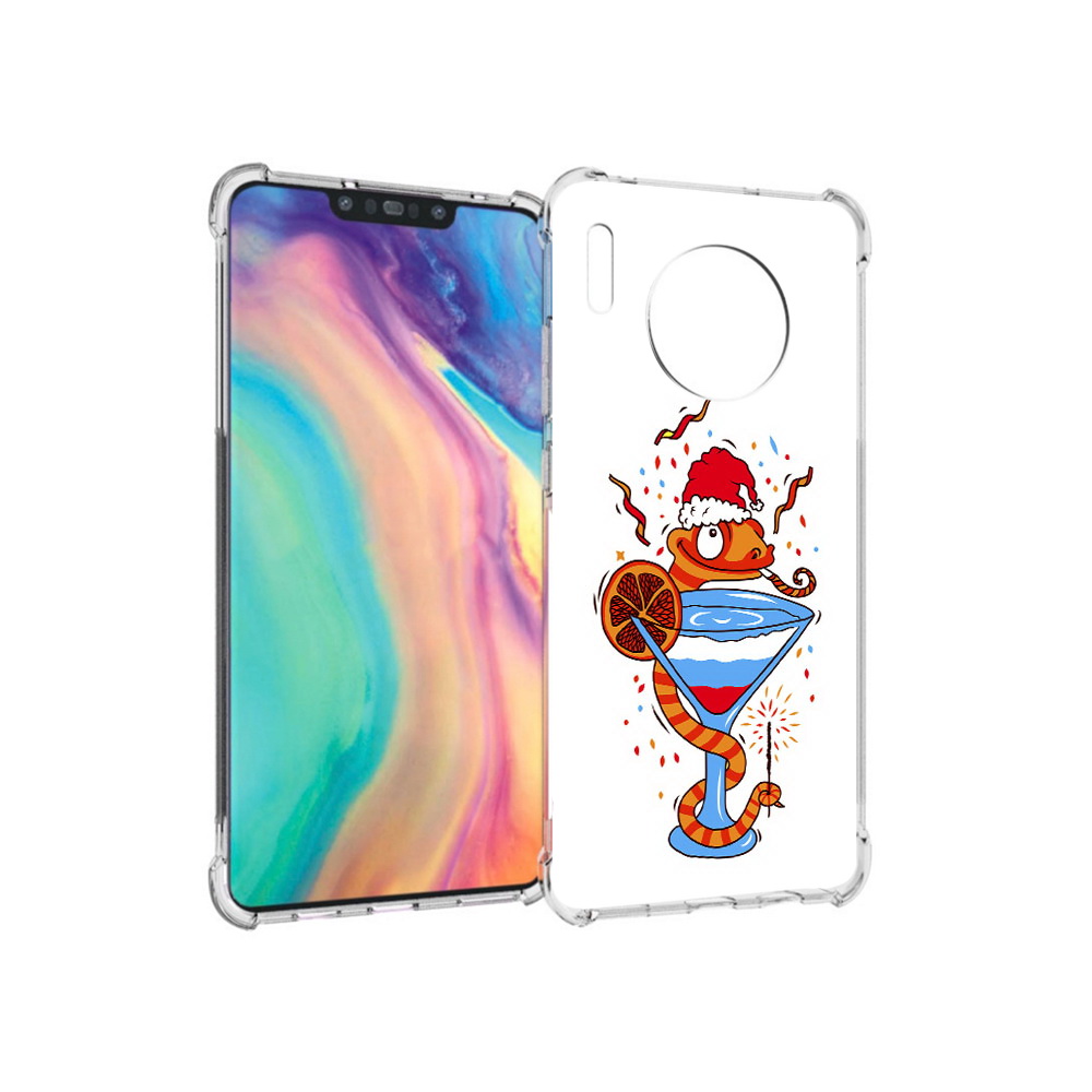 

Чехол MyPads Tocco для Huawei Mate 30 змейка, Прозрачный, Tocco