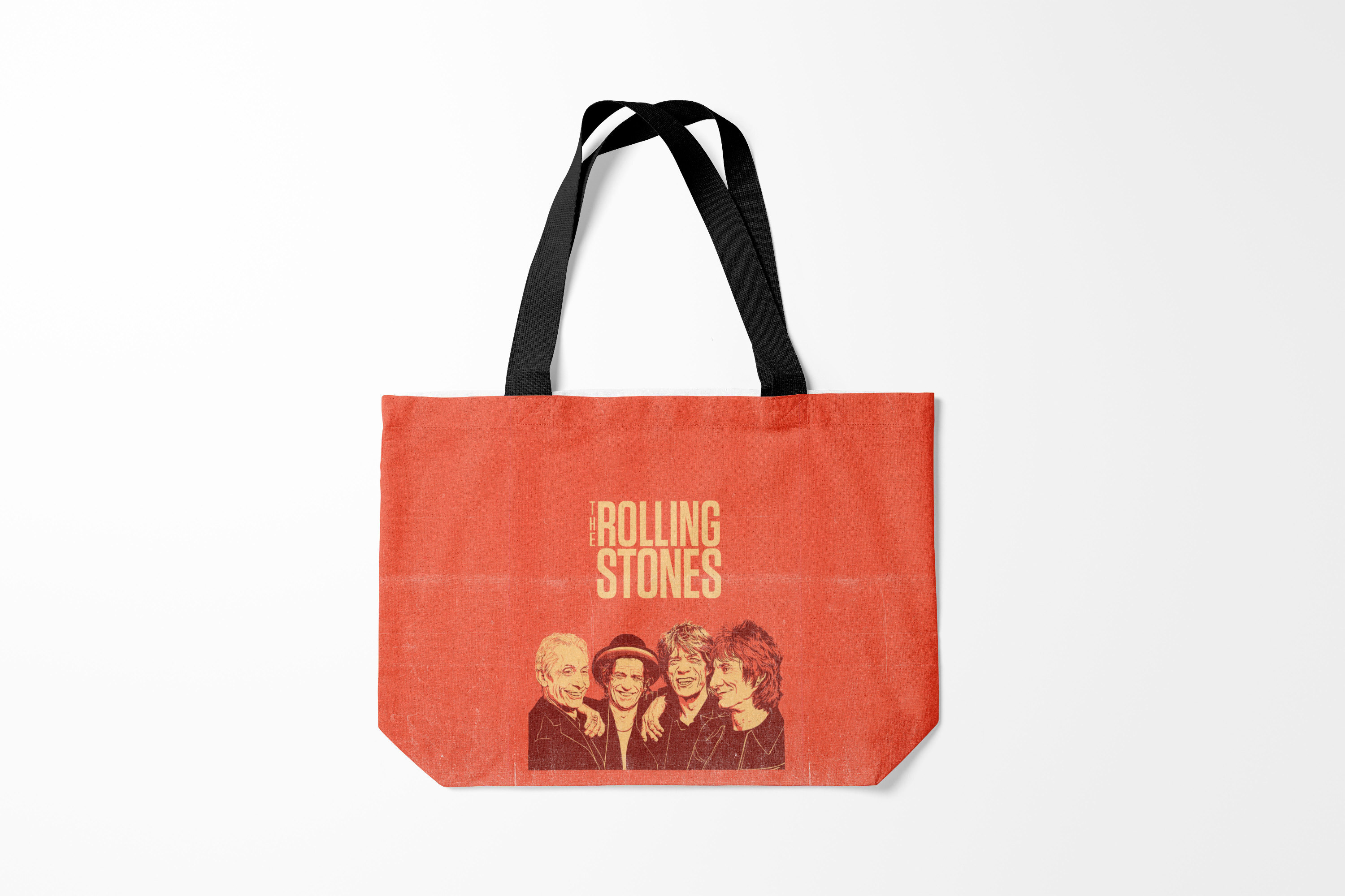 

Сумка шoппер унисекс Burnettie Rolling Stones The, оранжевый, Rolling Stones The