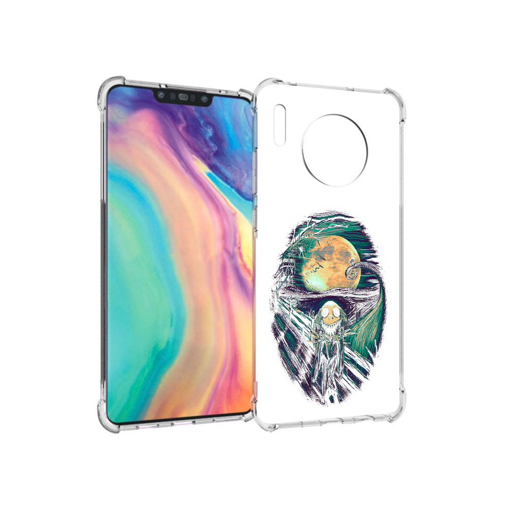 Чехол MyPads Tocco для Huawei Mate 30 зубастое существо абстракция