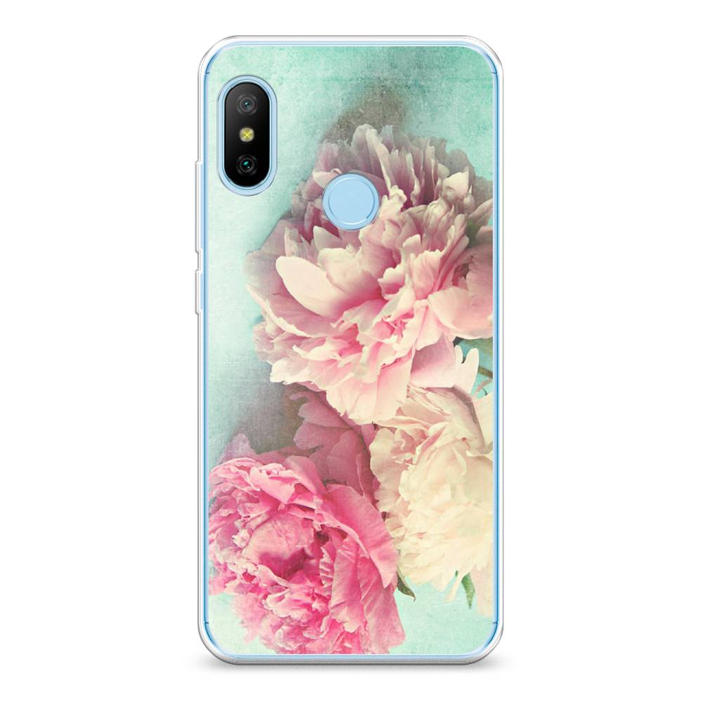 

Силиконовый чехол "Пионы new" на Xiaomi Redmi 6 Pro, Разноцветный, 34050-8
