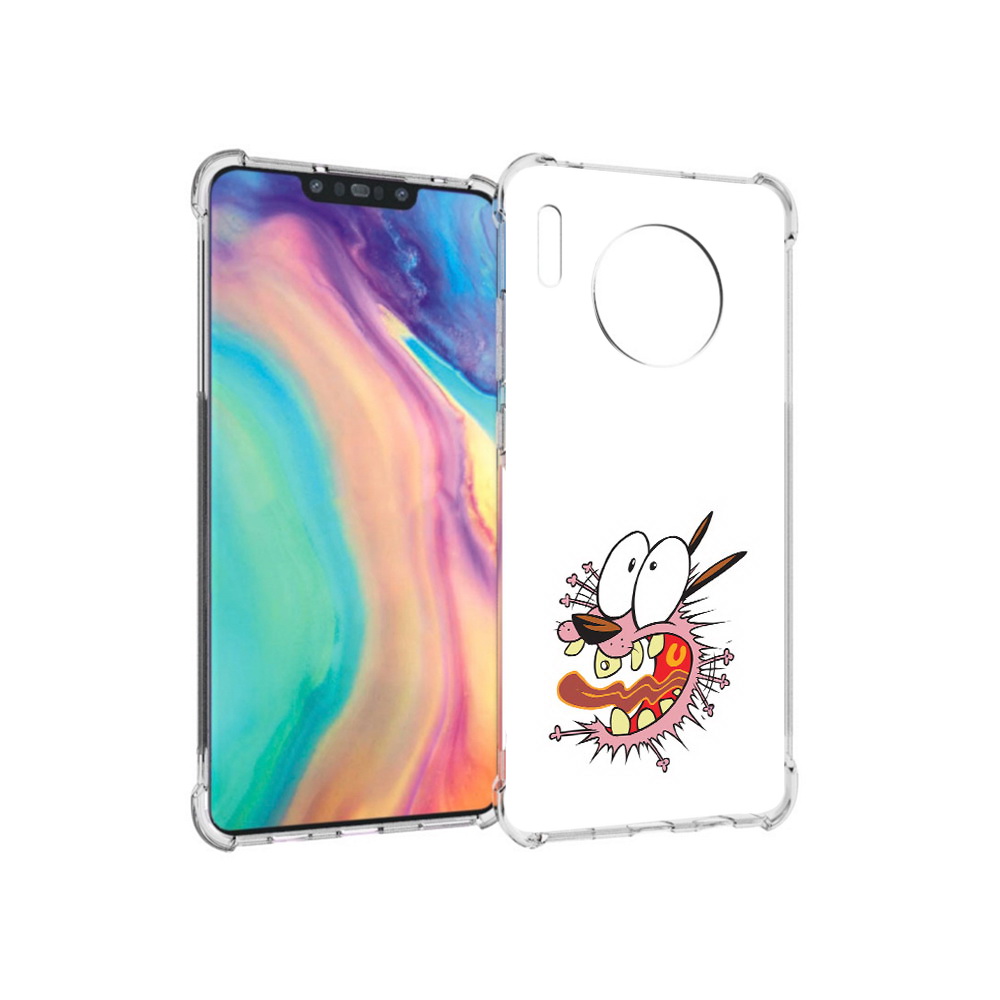 

Чехол MyPads Tocco для Huawei Mate 30 испуганный бобик, Прозрачный, Tocco