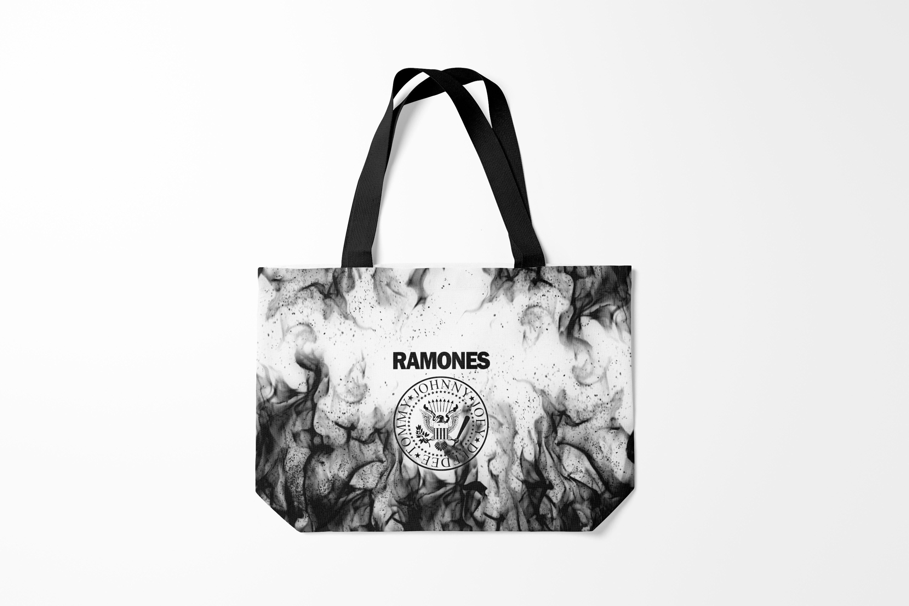 

Сумка шoппер унисекс Burnettie Ramones, белый; черный, Ramones