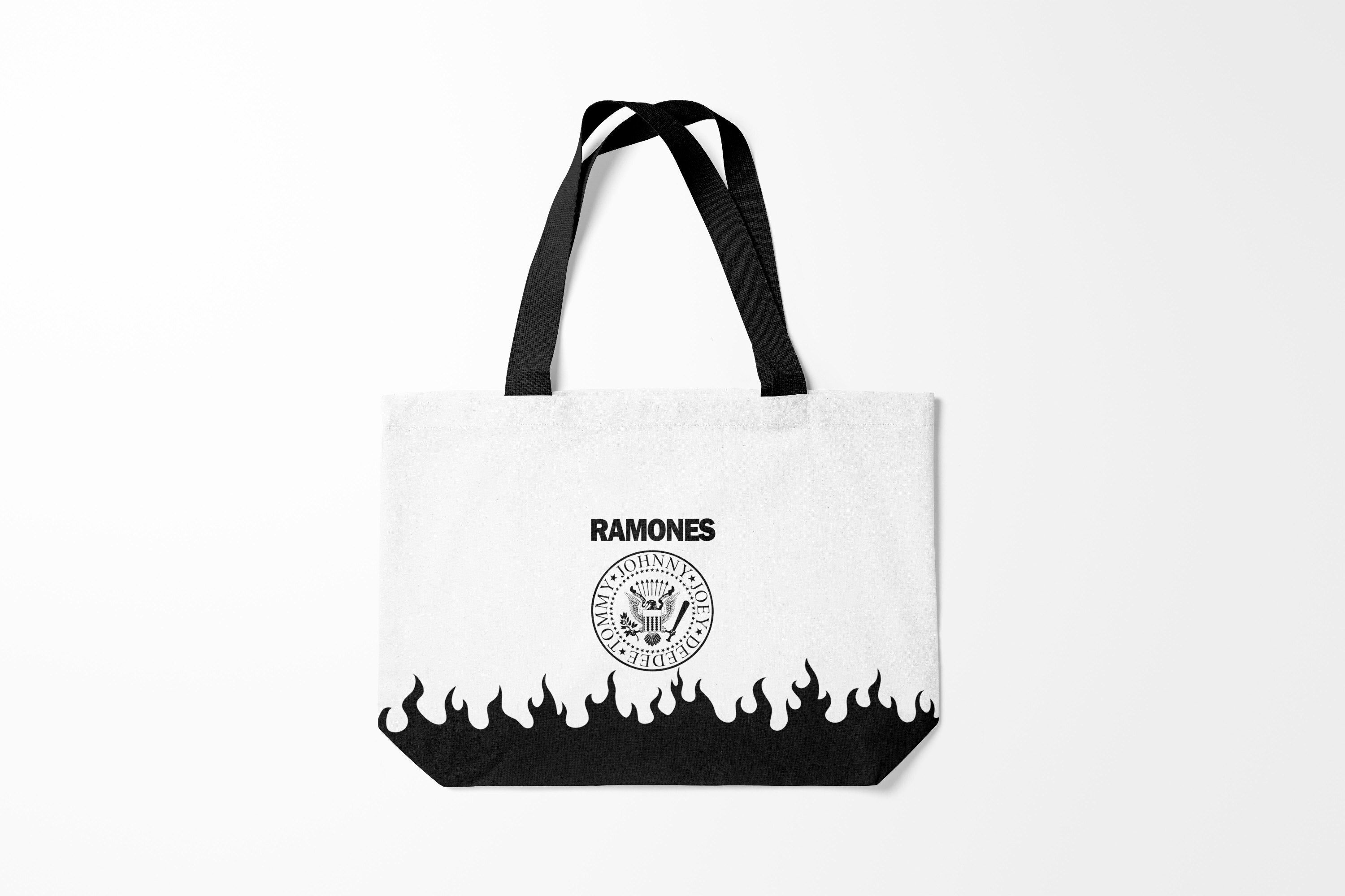 

Сумка шoппер унисекс Burnettie Ramones, белый, Ramones