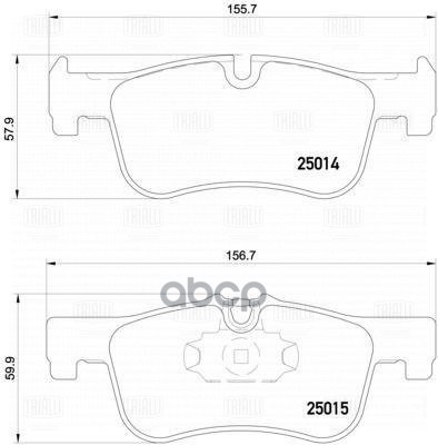 

Тормозные колодки Trialli передние дисковые для BMW 1 F20 2011- с датчиком PF4048
