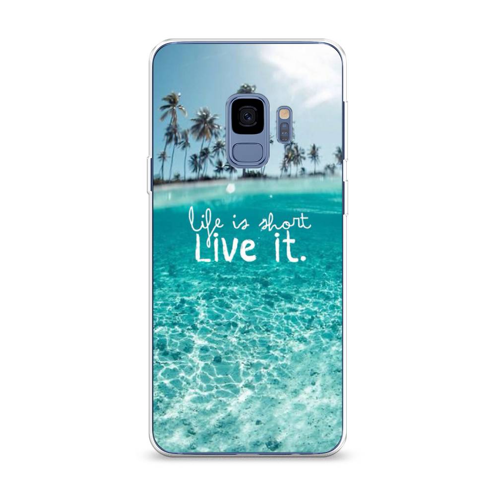 

Чехол Awog на Samsung Galaxy S9 "Live it", Розовый, 25750-7