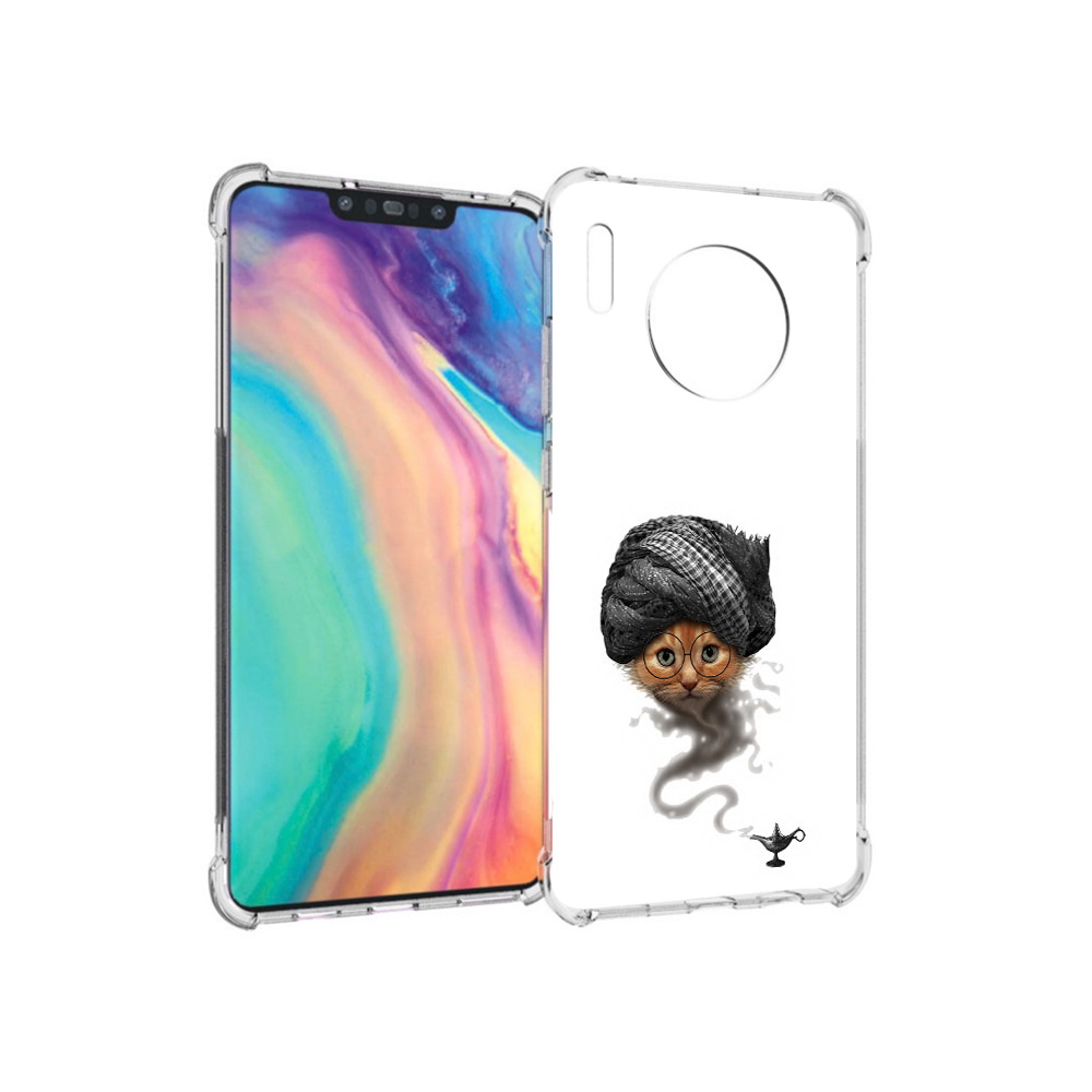 

Чехол MyPads Tocco для Huawei Mate 30 кот джин, Прозрачный, Tocco