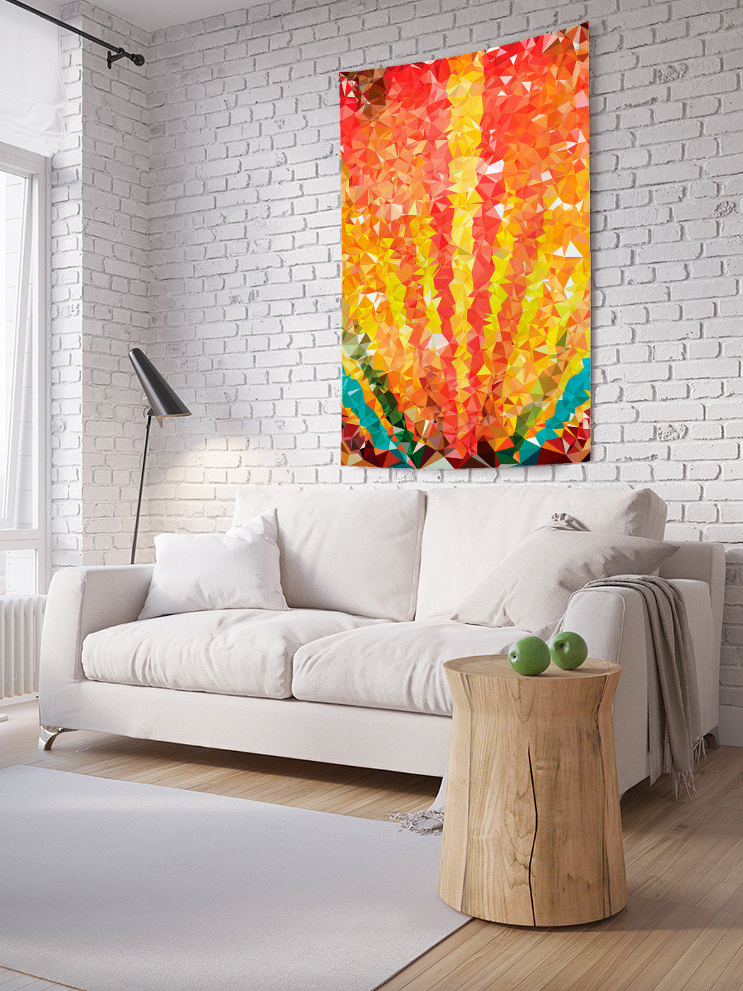 

Вертикальное фотопанно на стену JoyArty Радужный камень 150x200 см, Радужный камень