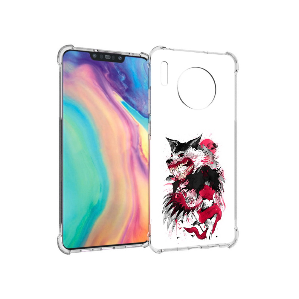 

Чехол MyPads Tocco для Huawei Mate 30 красная шапочка, Прозрачный, Tocco