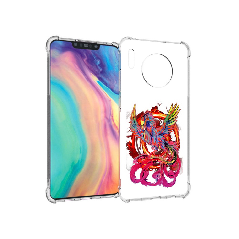 

Чехол MyPads Tocco для Huawei Mate 30 красочный феникс, Прозрачный, Tocco