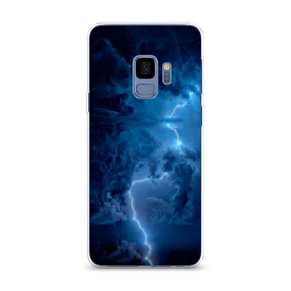 

Чехол Awog на Samsung Galaxy S9 "Молния", Синий, 25750-4