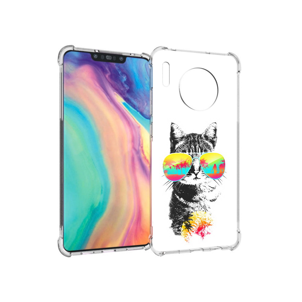 

Чехол MyPads Tocco для Huawei Mate 30 крутой кот, Прозрачный, Tocco