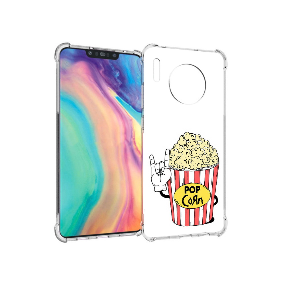 

Чехол MyPads Tocco для Huawei Mate 30 крутой попкорн, Прозрачный, Tocco