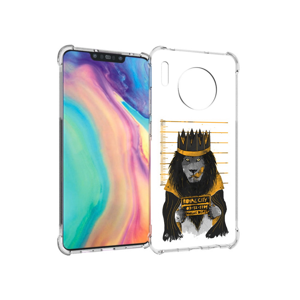 

Чехол MyPads Tocco для Huawei Mate 30 лев в законе, Прозрачный, Tocco