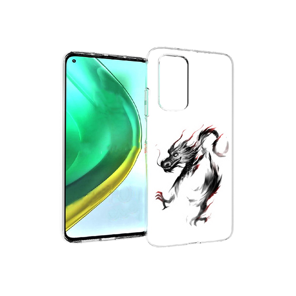 

Чехол MyPads Tocco для Xiaomi Mi 10T Pro черный дракон (PT154683.267.690), Прозрачный, Tocco