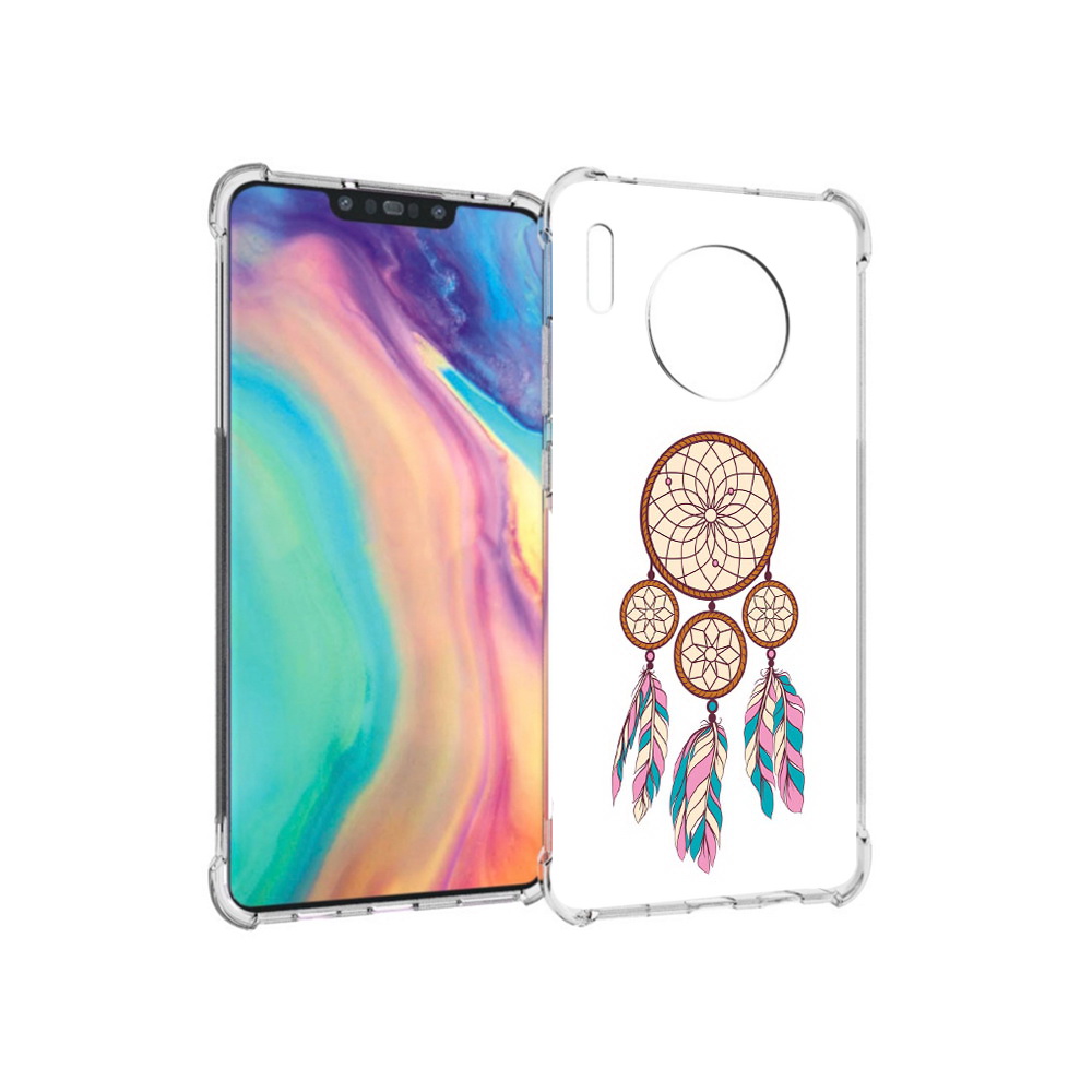 

Чехол MyPads Tocco для Huawei Mate 30 ловец снов бежевый, Прозрачный, Tocco