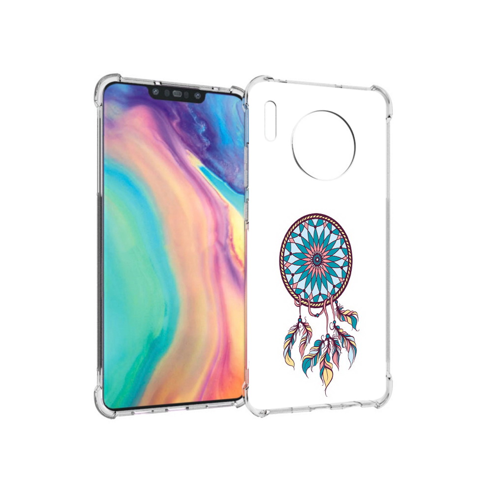 

Чехол MyPads Tocco для Huawei Mate 30 ловец снов синий, Прозрачный, Tocco