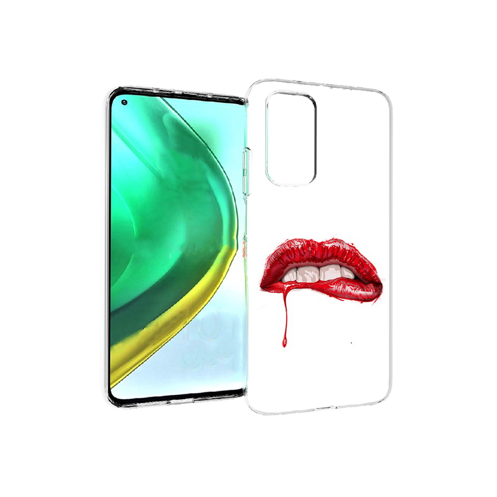 

Чехол MyPads Tocco для Xiaomi Mi 10T Pro яркие красные губы (PT154683.267.706), Прозрачный, Tocco