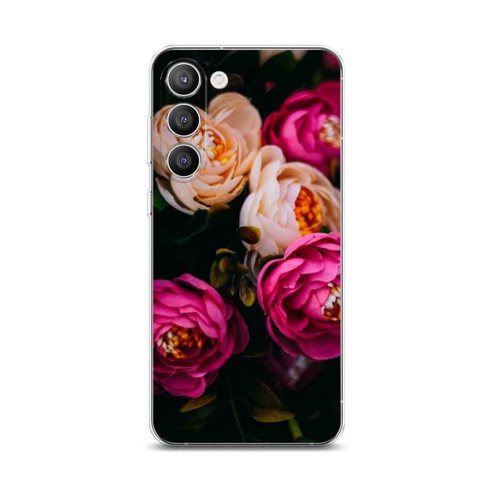 

Чехол Awog на Samsung Galaxy S23 Plus 5G "Розовые пионы для черном", Розовый;черный, 2107450-8