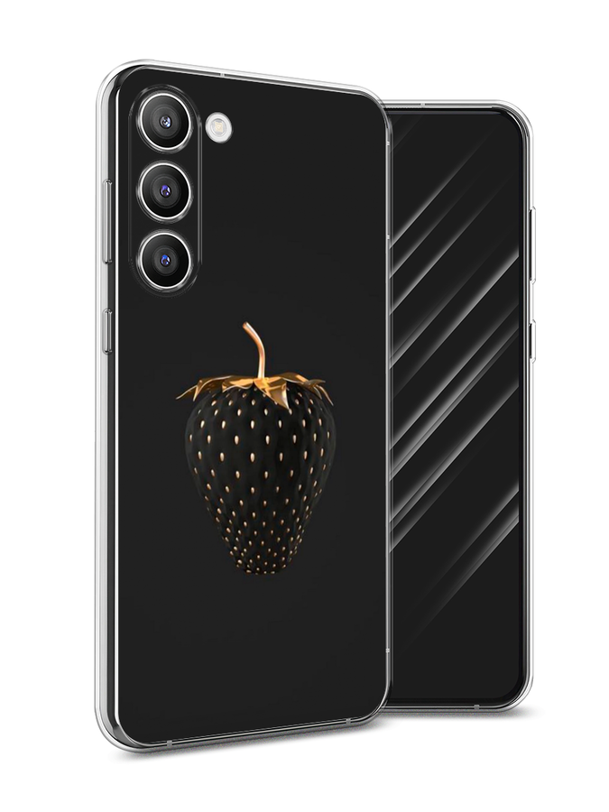 

Чехол Awog на Samsung Galaxy S23 Plus 5G "Черно-золотая клубника", Черный;золотистый, 2107450-10