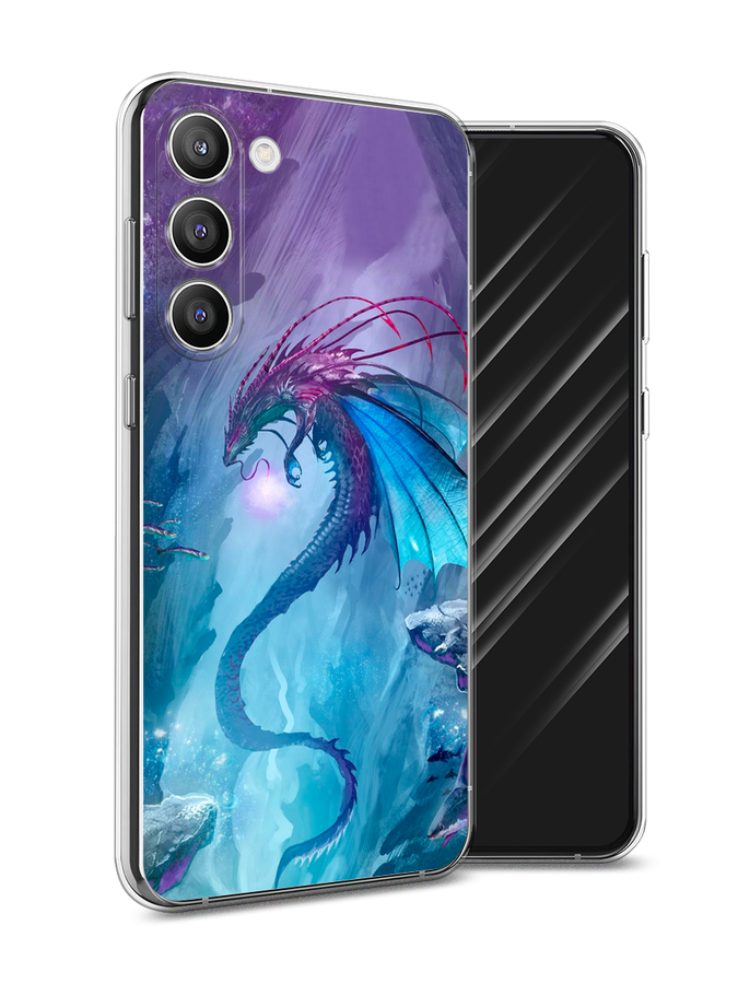 

Чехол Awog на Samsung Galaxy S23 Plus 5G "Водный дракон", Голубой;фиолетовый;синий, 2107450-2