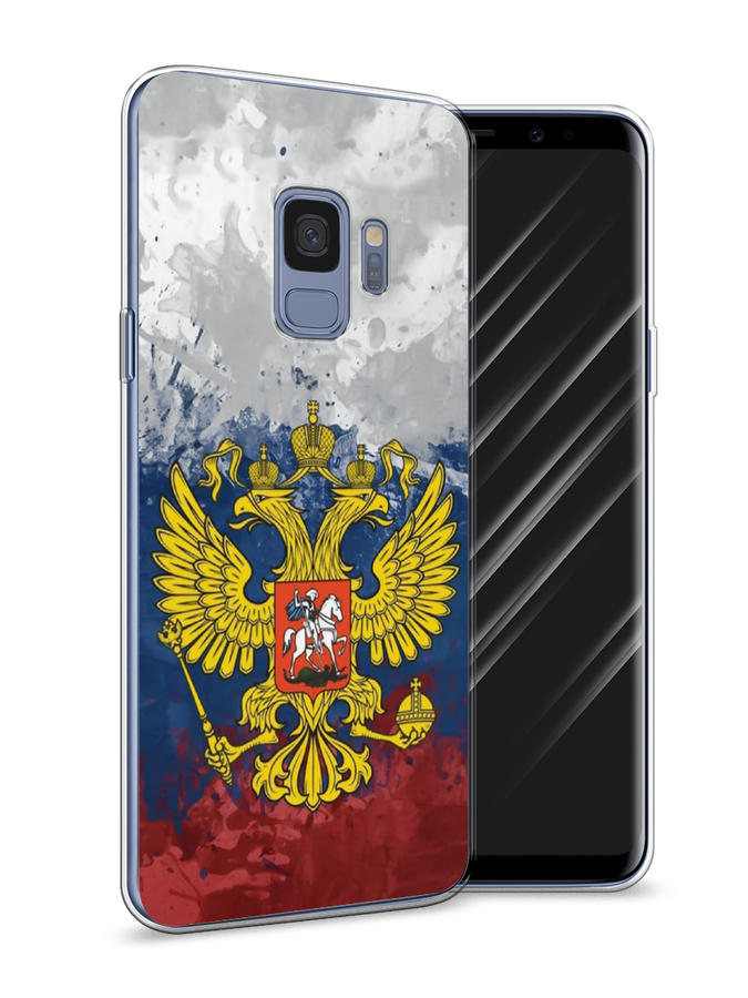 

Чехол Awog на Samsung Galaxy S9 "РФ", Белый;синий;красный, 25750-5