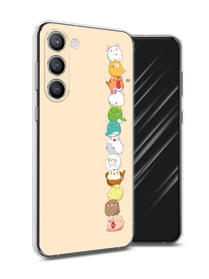 

Чехол Awog на Samsung Galaxy S23 Plus 5G "Питомцы Чиби", Желтый, 2107450-2