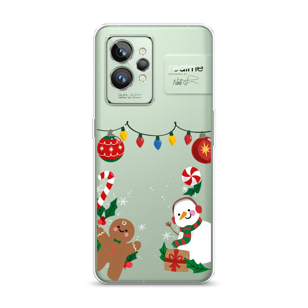 

Чехол на Realme GT 2 Pro "Новогоднее настроение", Коричневый;красный;зеленый, 258650-5