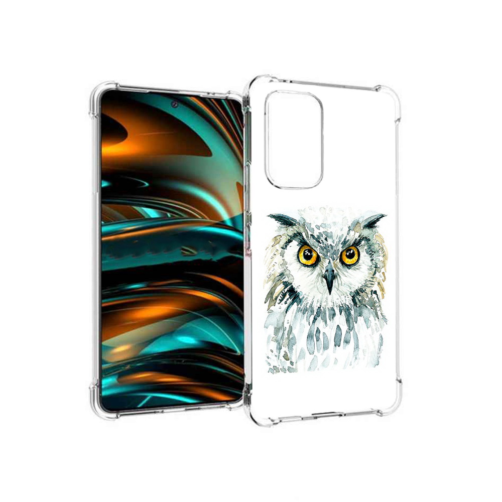 

Чехол MyPads Tocco для Samsung Galaxy A53 5G Серьезная сова (PT226911.521.156), Прозрачный, Tocco