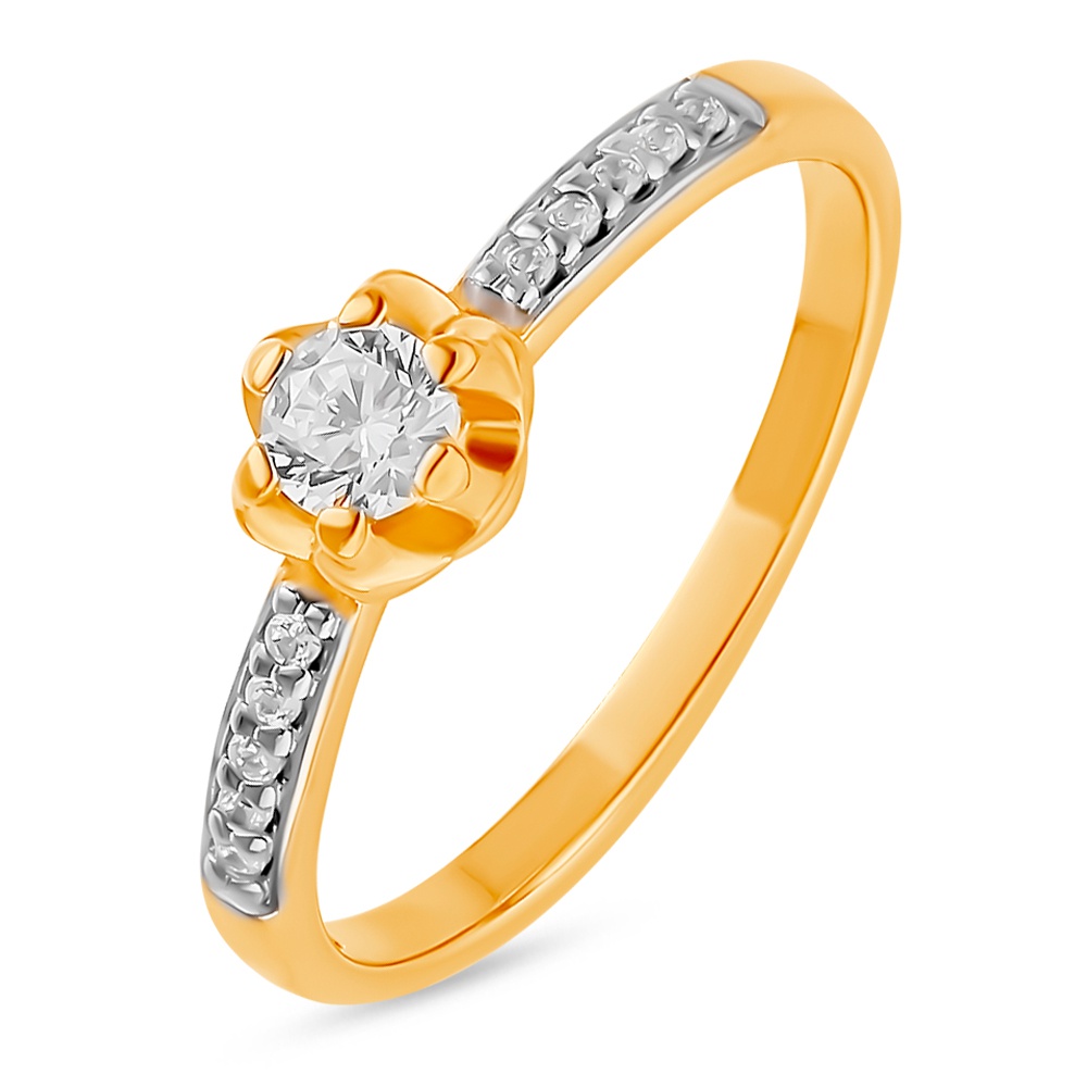 

Кольцо из серебра р. , 585Gold 701012307, фианит, 701012307