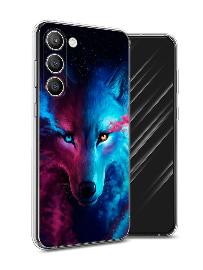 

Чехол Awog на Samsung Galaxy S23 Plus 5G "Волшебный волк", Голубой;розовый, 2107450-1