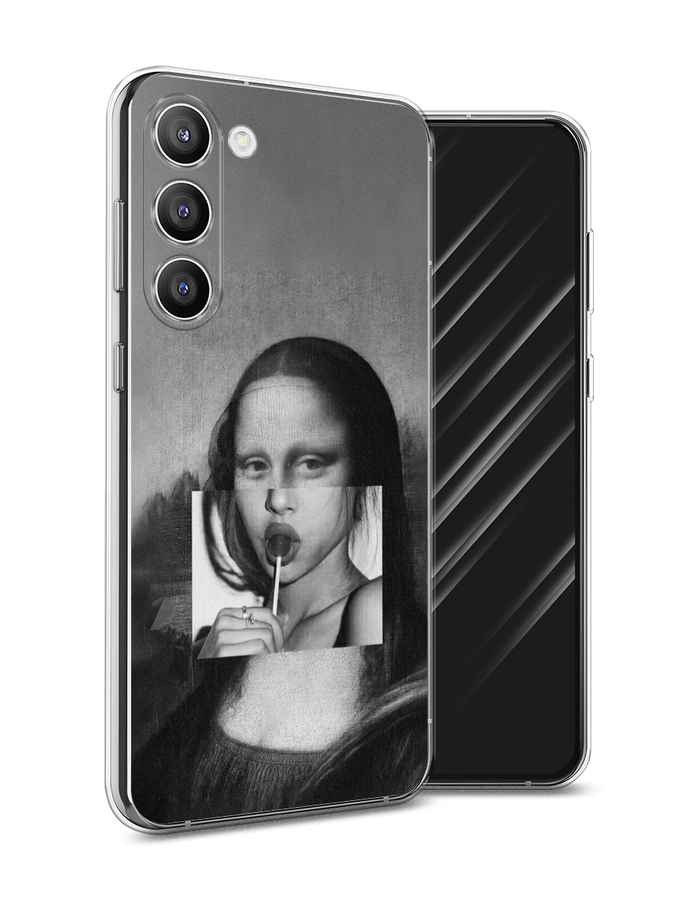 

Чехол Awog на Samsung Galaxy S23 Plus 5G "Mona Lisa sucking lollipop", Серый, 2107450-9