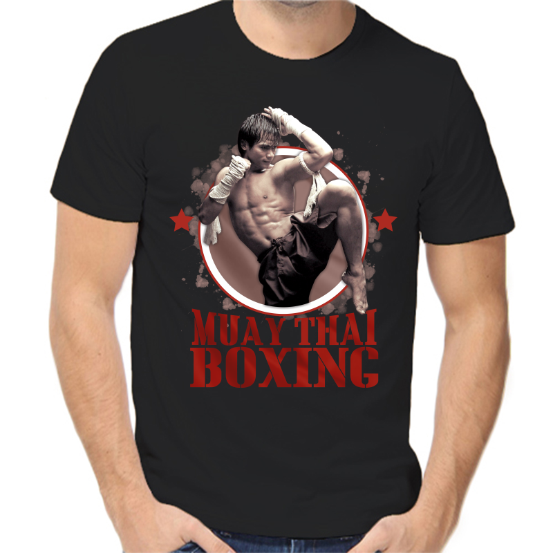 

Футболка мужская черная 50 р-р muay than boxing, Черный, fm_muaythai_boxing