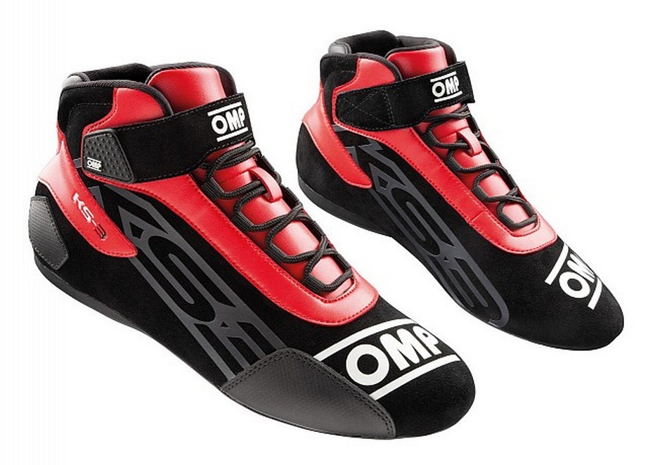 фото Omp racing omp ic/82607333 ботинки для картинга ks-3 my2021, чёрный/красный, р-р 33