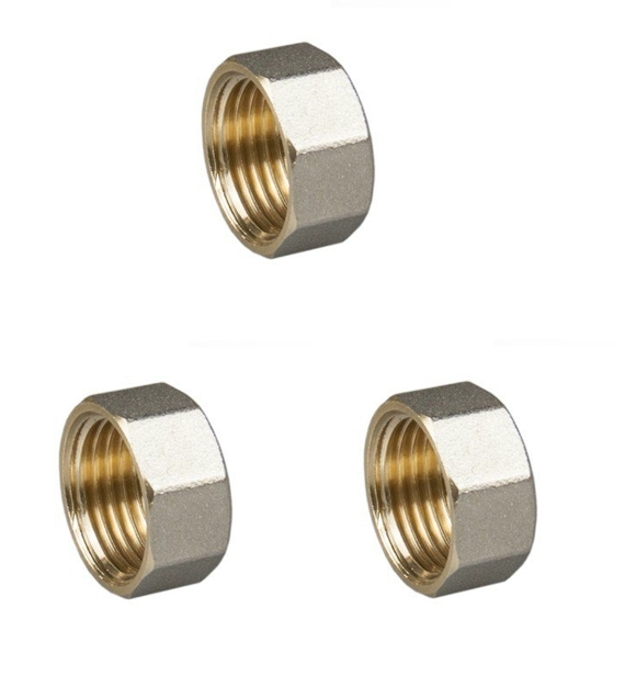 

Заглушка 1/2" ВР никелированная латунь 3шт TIM GM002N