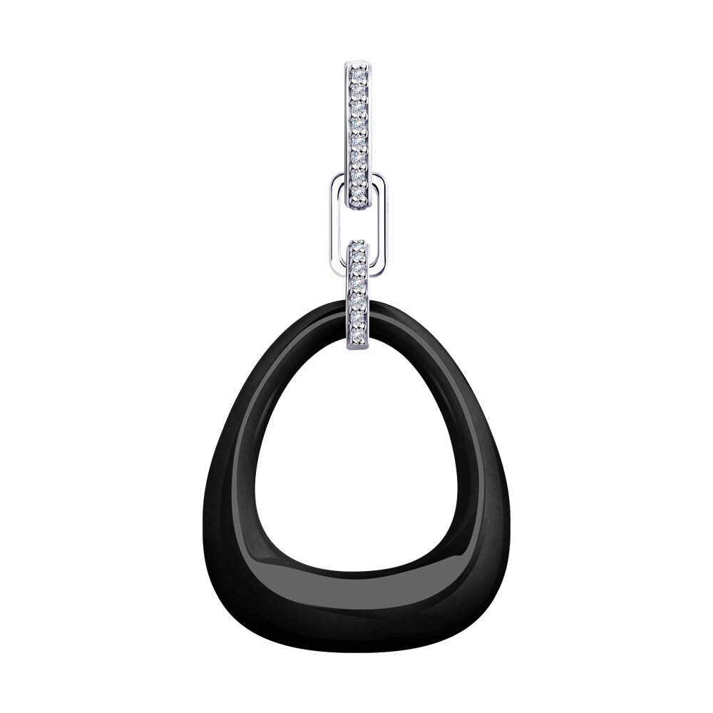 

Подвеска из серебра Diamant 94-130-01902-1, фианит, 94-130-01902-1