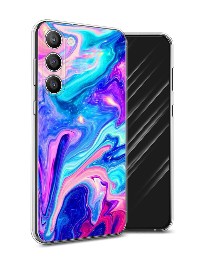 

Чехол Awog на Samsung Galaxy S23 Plus 5G "Потеки краски", Розовый, 2107450-10