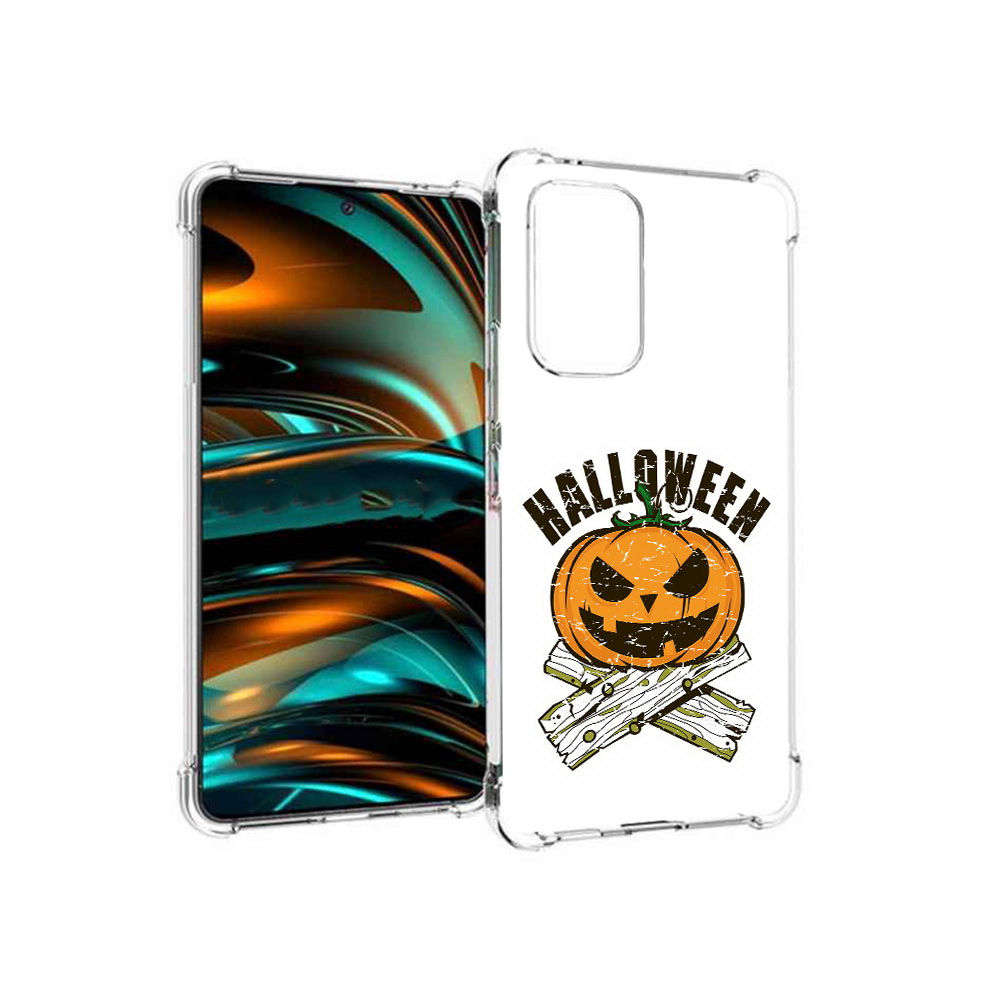 

Чехол MyPads Tocco для Samsung Galaxy A53 5G Хэллоуин доски тыква (PT226911.521.194), Прозрачный, Tocco