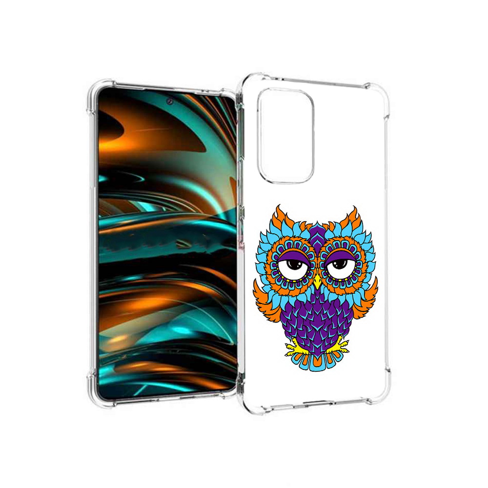 

Чехол MyPads Tocco для Samsung Galaxy A53 5G Цветная сова (PT226911.521.198), Прозрачный, Tocco