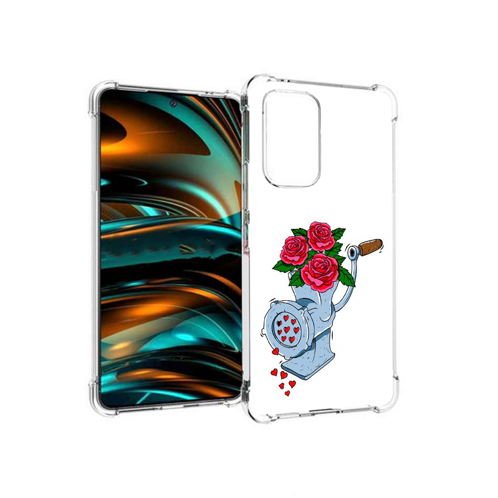 

Чехол MyPads Tocco для Samsung Galaxy A53 5G Цветочные сердца (PT226911.521.199), Прозрачный, Tocco