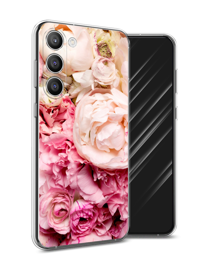

Чехол Awog на Samsung Galaxy S23 Plus 5G "Пионы яркие", Розовый, 2107450-8