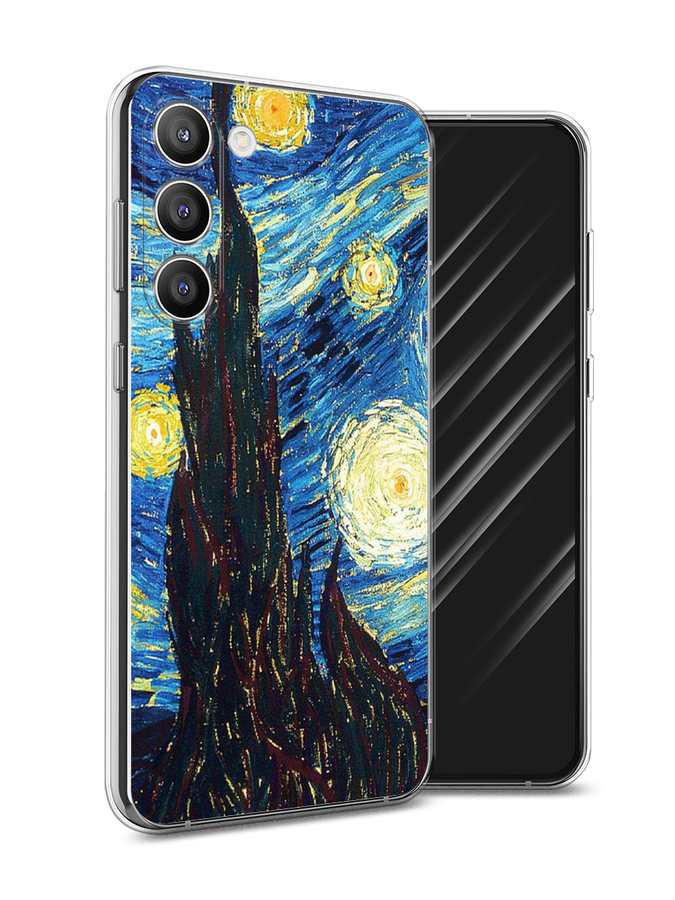 

Чехол Awog на Samsung Galaxy S23 Plus 5G "Ван Гог Звездная ночь", Желтый, 2107450-9