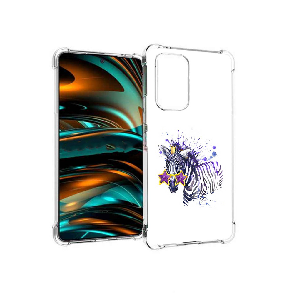 

Чехол MyPads Tocco для Samsung Galaxy A53 5G акварельная зебра (PT226911.521.215), Прозрачный, Tocco