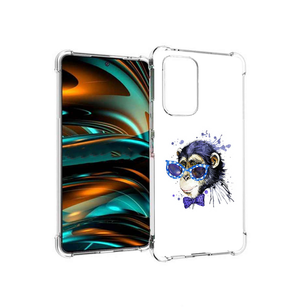 

Чехол MyPads Tocco для Samsung Galaxy A53 5G акварельная обезьяна (PT226911.521.216), Прозрачный, Tocco