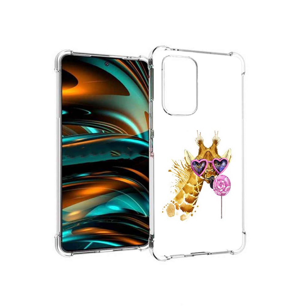

Чехол MyPads Tocco для Samsung Galaxy A53 5G акварельный жираф (PT226911.521.217), Прозрачный, Tocco