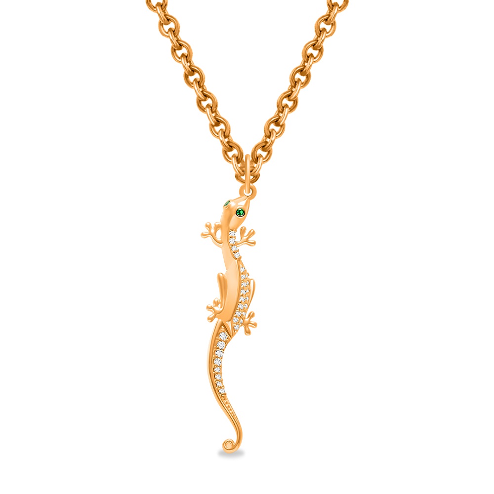 

Подвеска из серебра 585Gold 703006581, фианит, 703006581