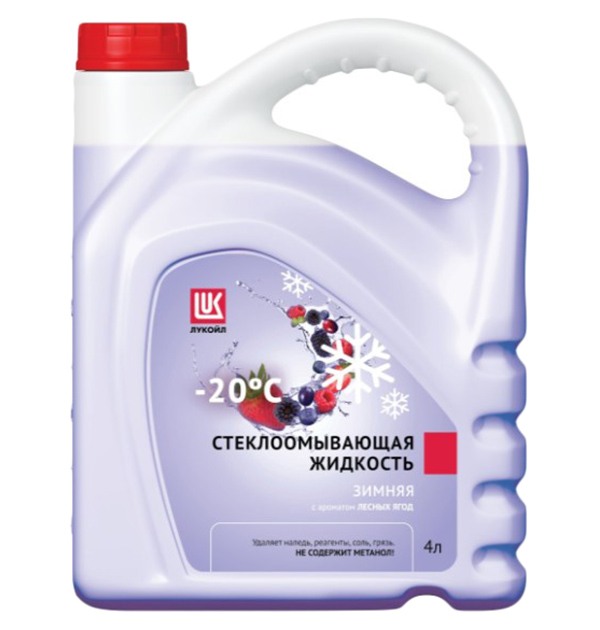 Lukoil 3099062 Жидкость Стеклоомывающа Зимняя (Лесные Ягоды)-20C 4Л