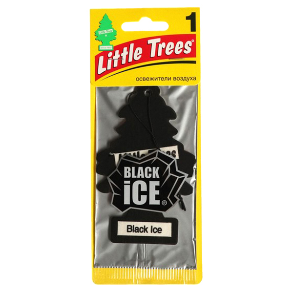 

Ароматизатор в машину LITTLE TREES RM182RUSS Черный лед