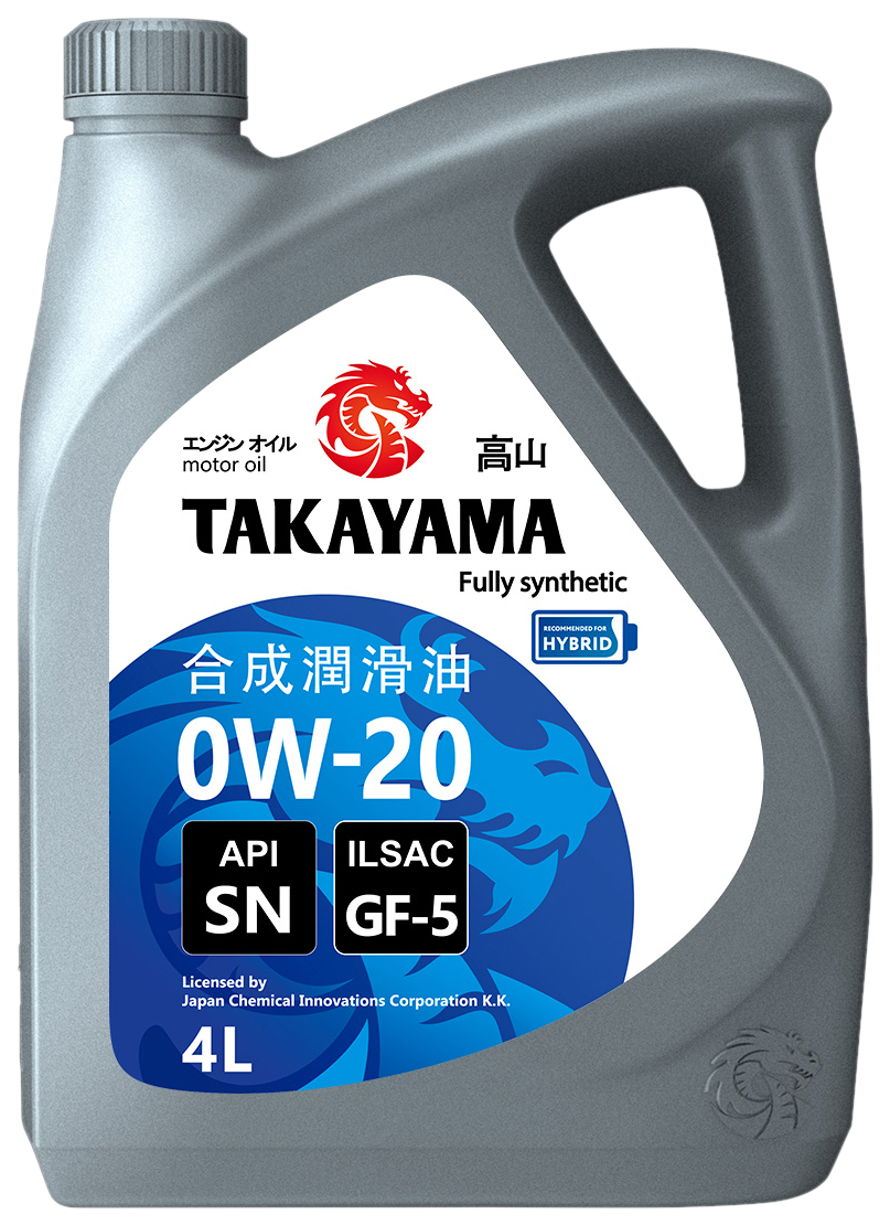 Моторное масло Takayama Motor Oil 0W20 4л